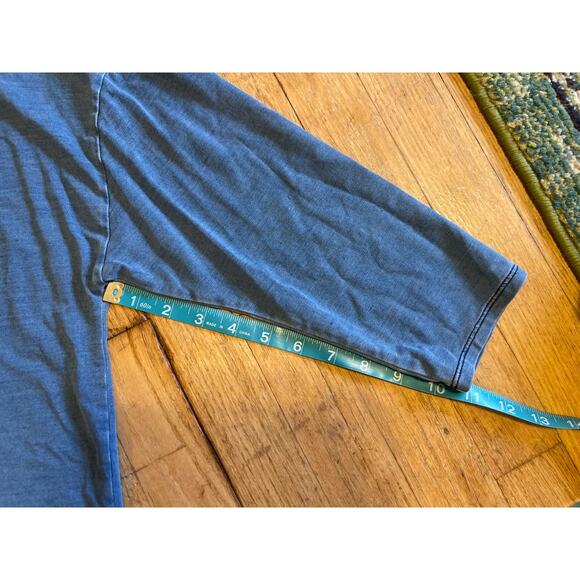 White House Black Market Blue Demin Color Three Quarter Length Shirt Medium - Picture 5 of 6